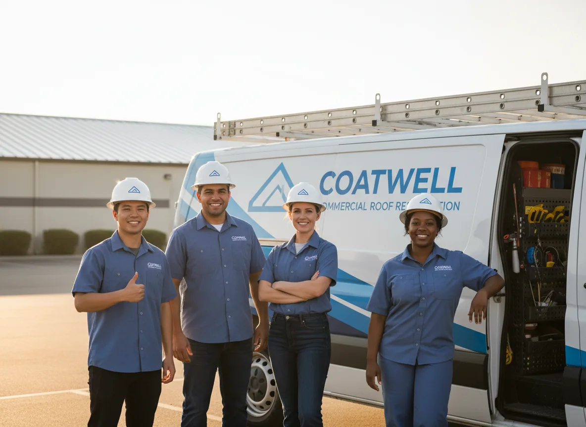 Commercial roof coating company in Quail, TX