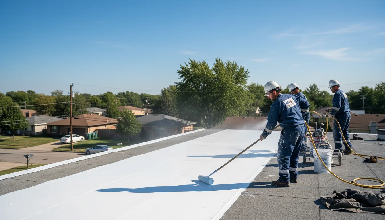 Commercial roof coating in Quail, TX near me